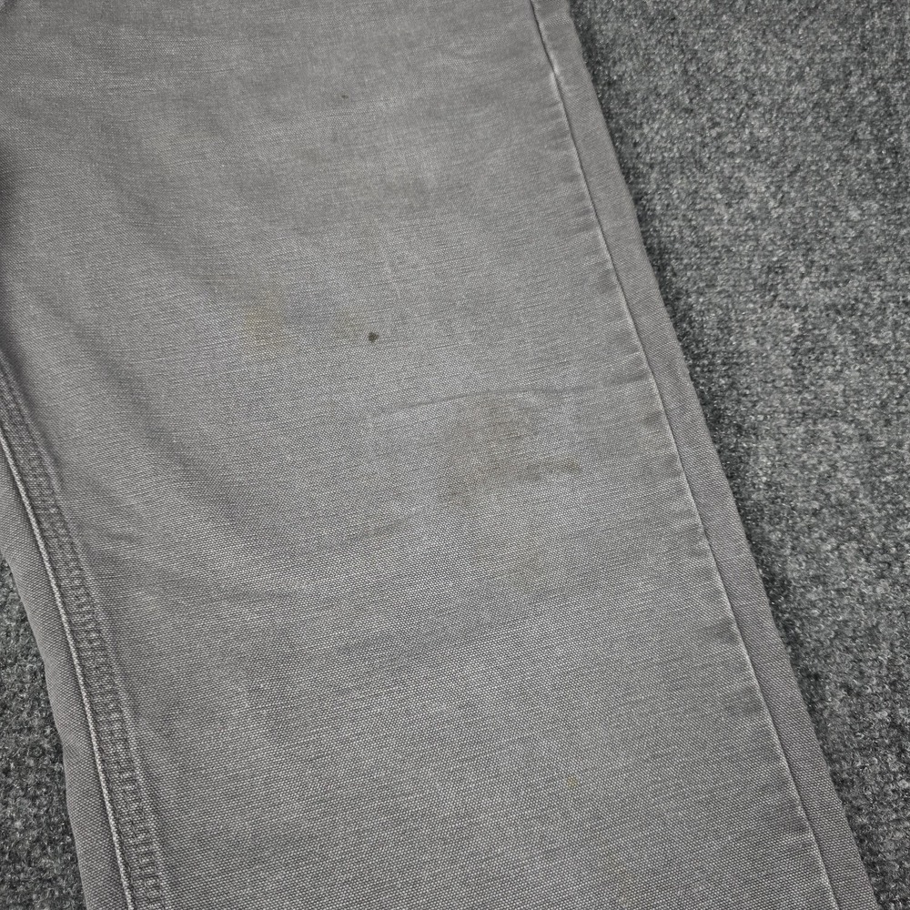 Carhartt Pants Mens 40x30 Relaxed Fit Canvas Work 100095-039 Gray Gravel‎ - Picture 3 of 14